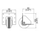 80mm Heavy Duty Zinc Edge Castor with Black Wheel